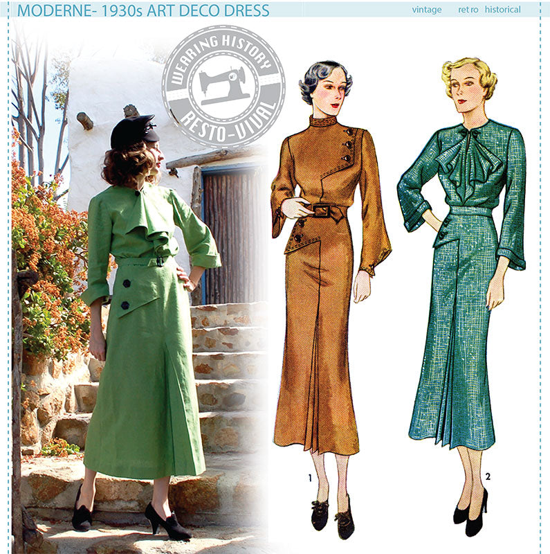 E-PATTERN- Circa 1939 Blouse, Skirt, Shorts & Girdle- Bust 30-40