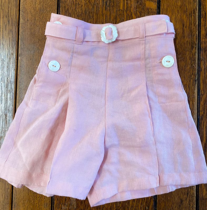 E-Pattern- Size 6- Mid 1940's Child's Two Piece Play Suit- Shorts Blouse