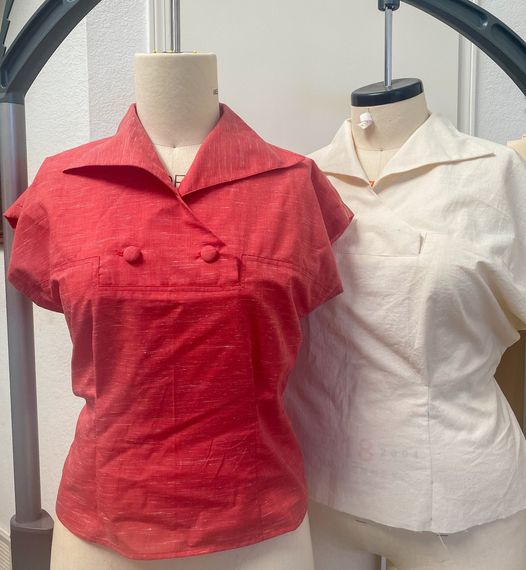 PRINTED PATTERN- 1950s "Hawthorn" Blouse Pattern- Sizes 30-48" Bust