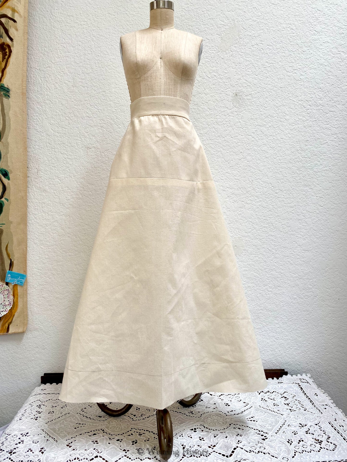 Printed Pattern- Circa 1916 Tunic Skirt With Train- Size 22"-35.5" Waist