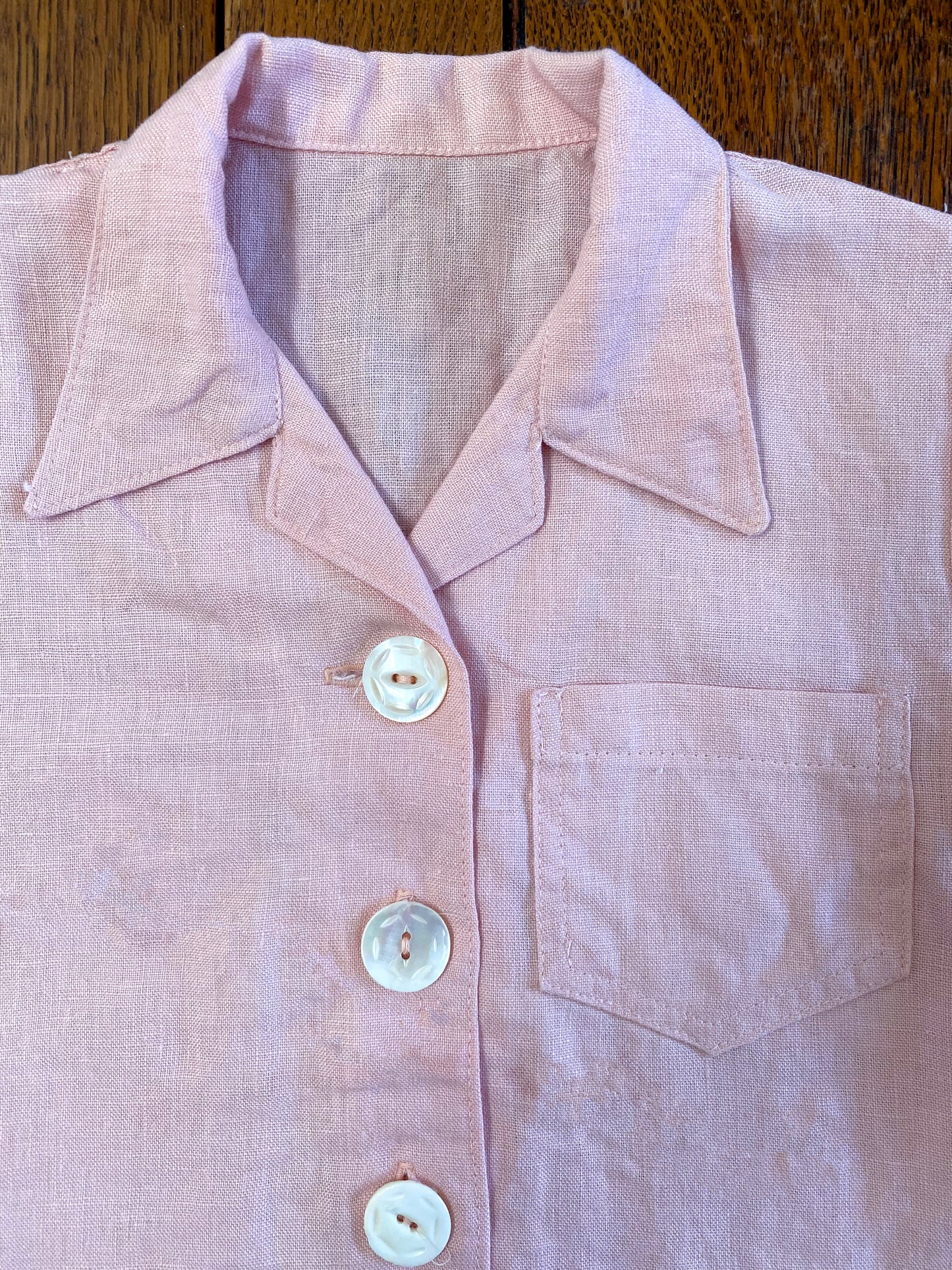 E-Pattern- Size 6- Mid 1940's Child's Two Piece Play Suit- Shorts Blouse