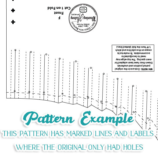 E-Pattern- Circa 1909 Girl's Edwardian Dress- Size 6