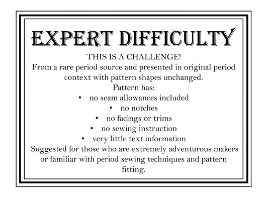 E-Pattern- 1879 Victorian Velvet Basque Bodice