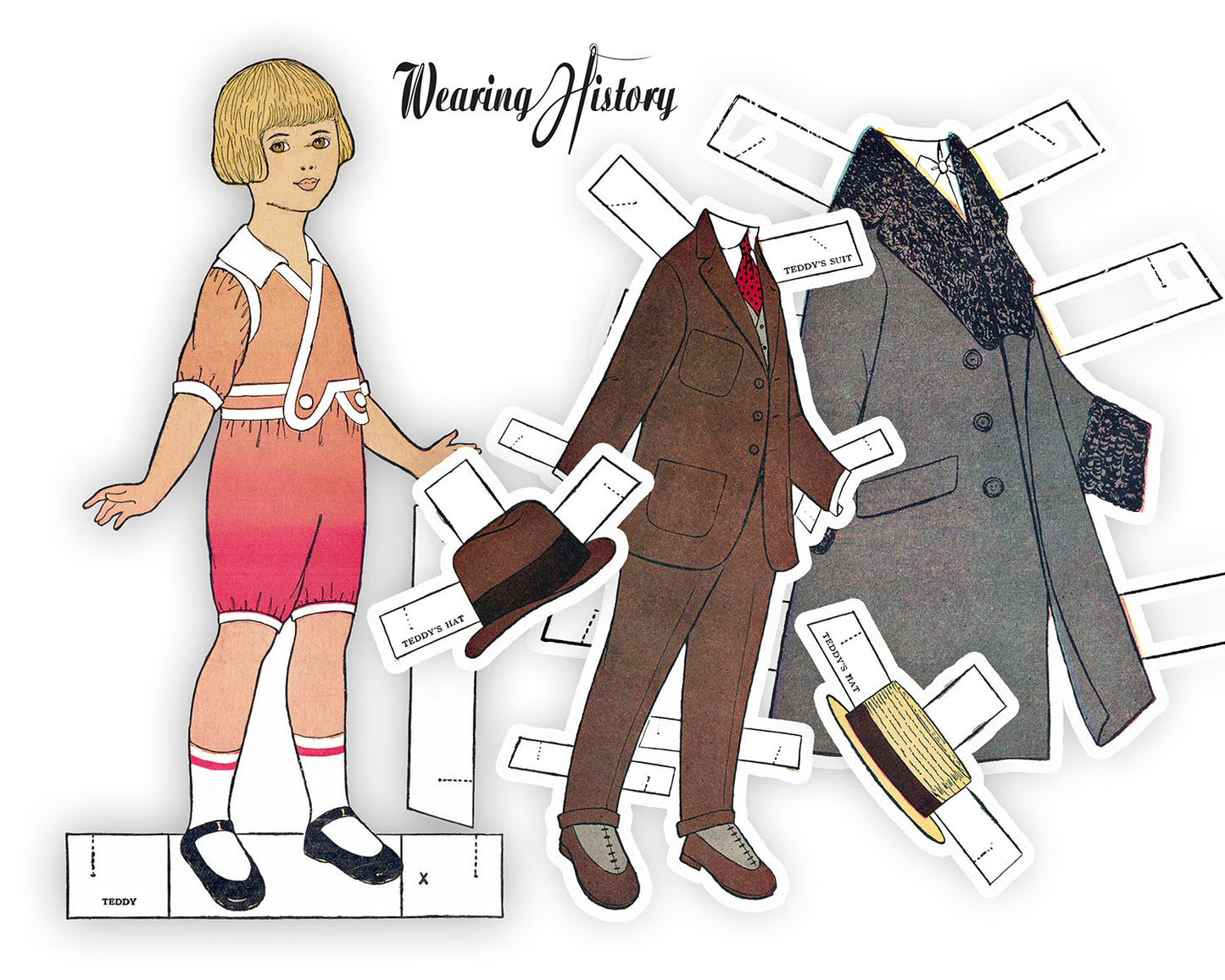1910-1920 Pretty Dolls to Dress- Vintage Paper Doll PDF