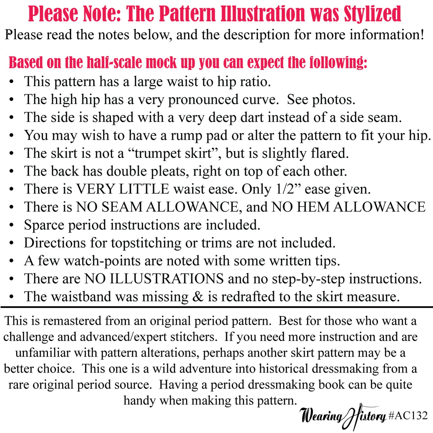 E-PATTERN- 1900 Five Gored Skirt Pattern with Double Pleated Back