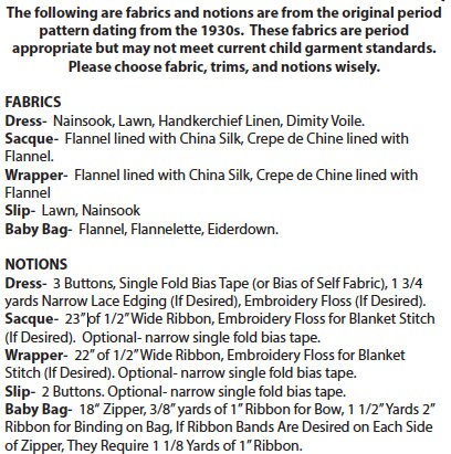 E-Pattern- 1930s Baby Layette- Dress Slip Jacket