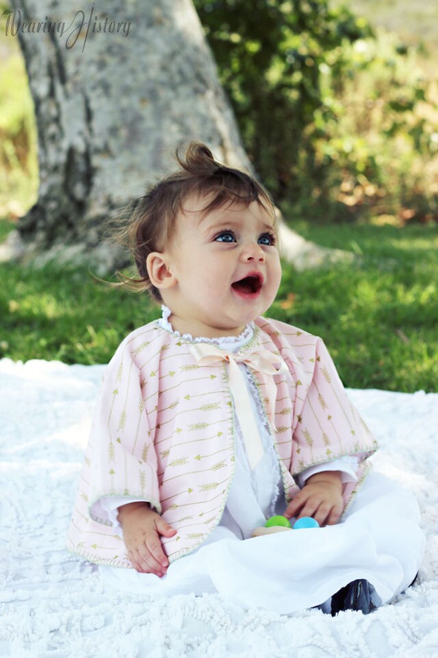 E-Pattern- 1930s Baby Layette- Dress Slip Jacket