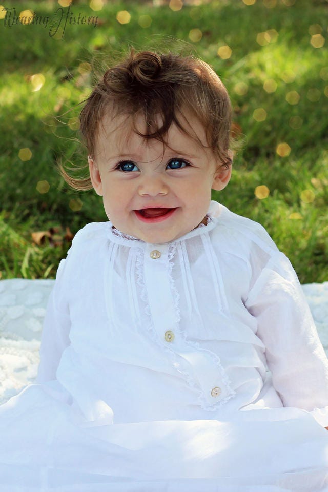 E-Pattern- 1930s Baby Layette- Dress Slip Jacket