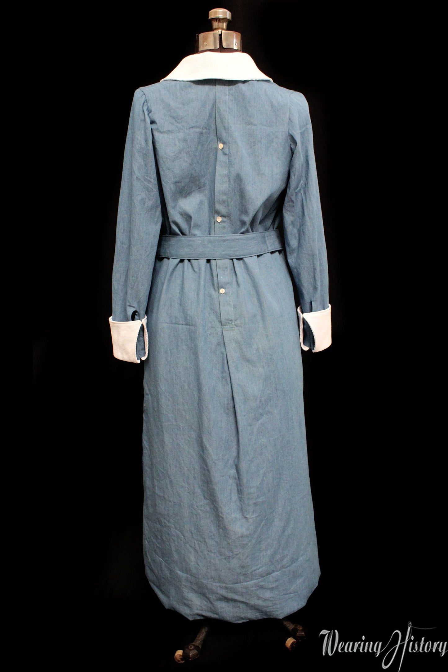 E-Pattern 1910s WWI Era Canteen Uniform, Apron, & Cap PDF- Bust 30"-44"
