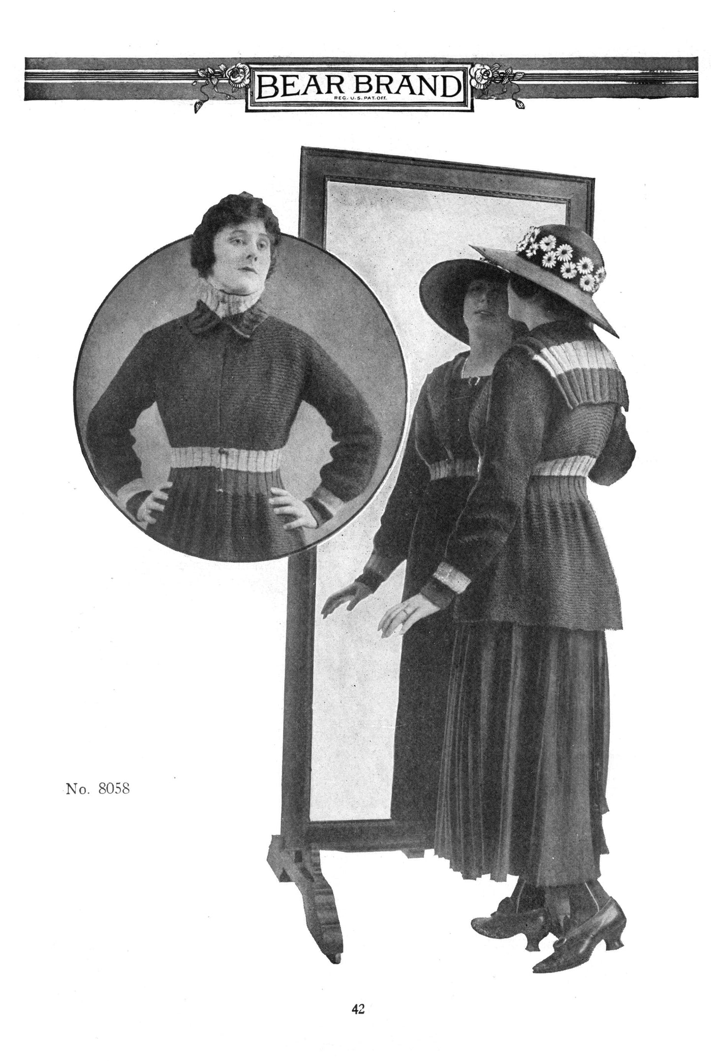E-BOOK 1917 Reproduction Bear Brand Book of YarnCraft- Knitting Crochet
