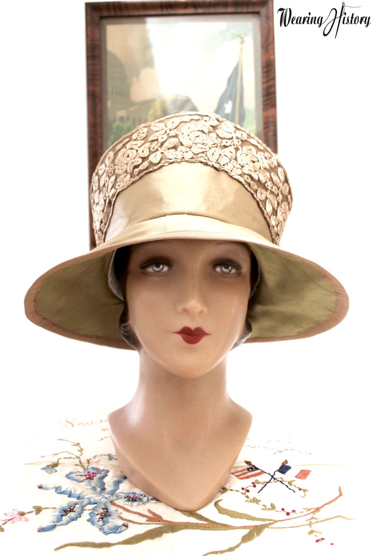 E-PATTERN Early 1920s Hat Pattern- Size 22.5-23" Head