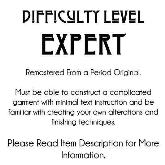 E-Pattern- Victorian 1899 1890s Jacket with Lapels- Bust 37"