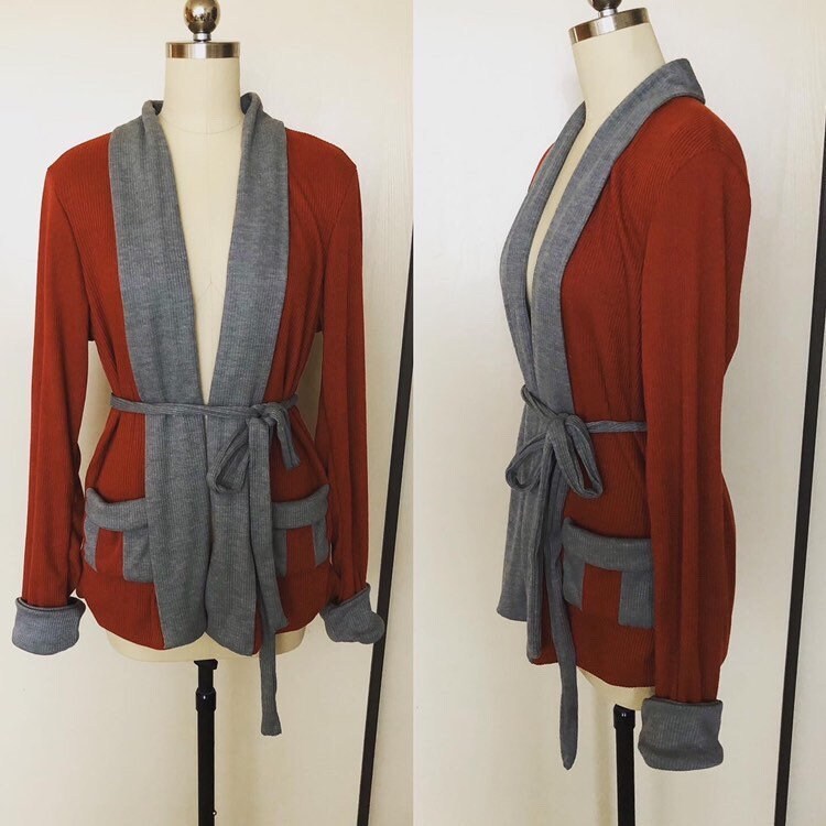 E-Pattern- Early 1920s Sewn Knit Cardigan Sweater - Bust 42"