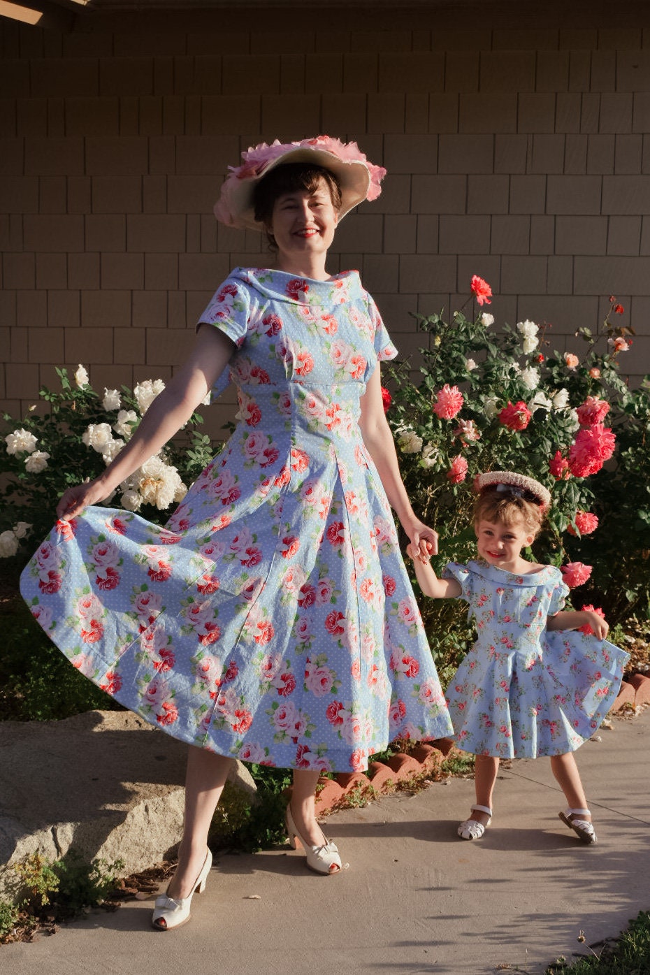 E-Pattern- 1950s "Suzy" Gored Dress Pattern- Sizes 30-42" Bust