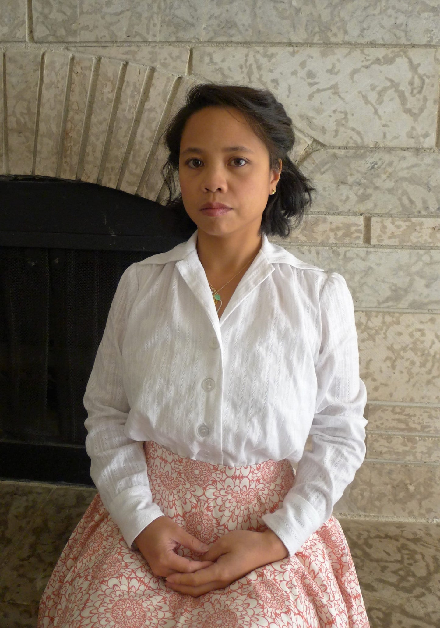 E-Pattern- Elsie- 1910s WWI Era Blouse - Bust 32"-48"
