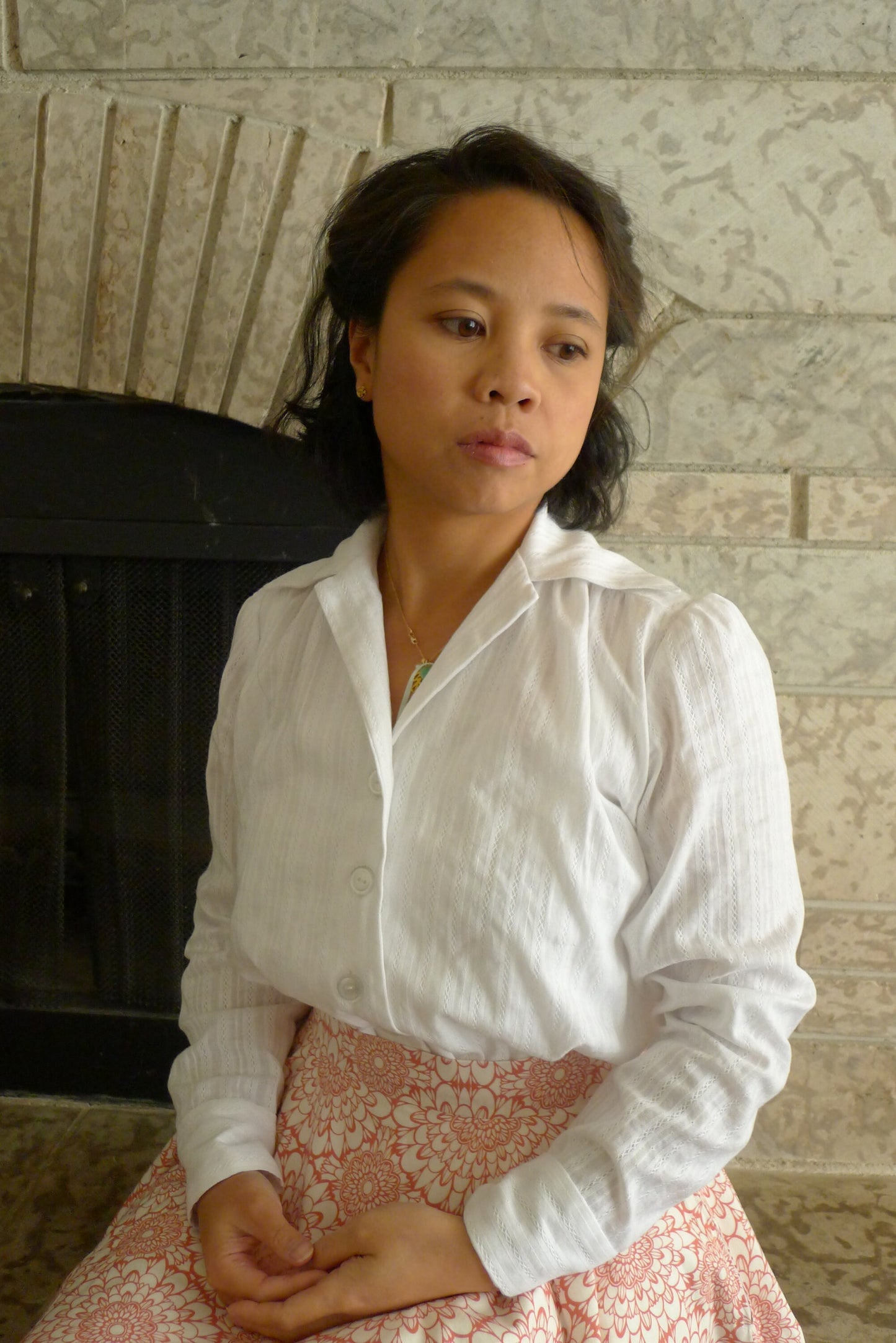 E-Pattern- Elsie- 1910s WWI Era Blouse - Bust 32"-48"