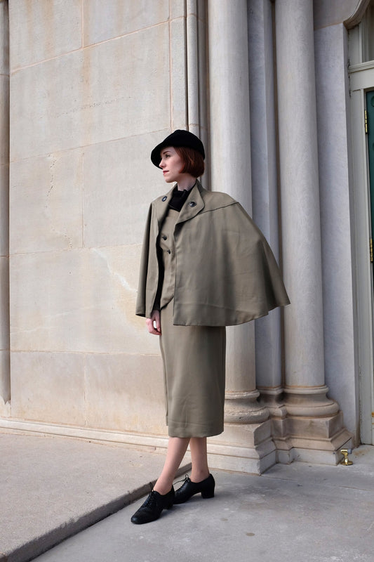 E-PATTERN- Mid 1930s Blouse, Skirt & Cape Pattern- Bust 30-42"