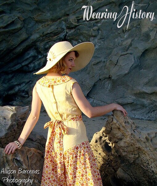 PRINTED PATTERN- Lounging at the Lido- 1930s Beach or Lounging Pajamas and Eton Jacket- 30"-46" Bust