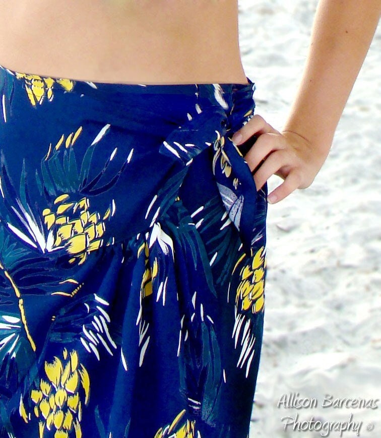 PRINTED PATTERN- Sunkissed Sweetheart- 1940s Sarong Separates Pattern- 30"-40" Bust