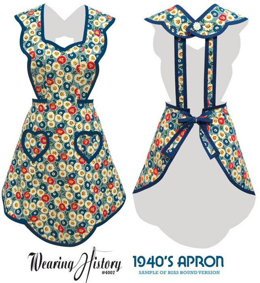 PRINTED PATTERN- 1940's Apron Pattern