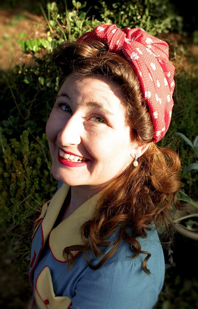 PRINTED PATTERN- 1940s Hat Wardrobe Pattern- Size 22" Head