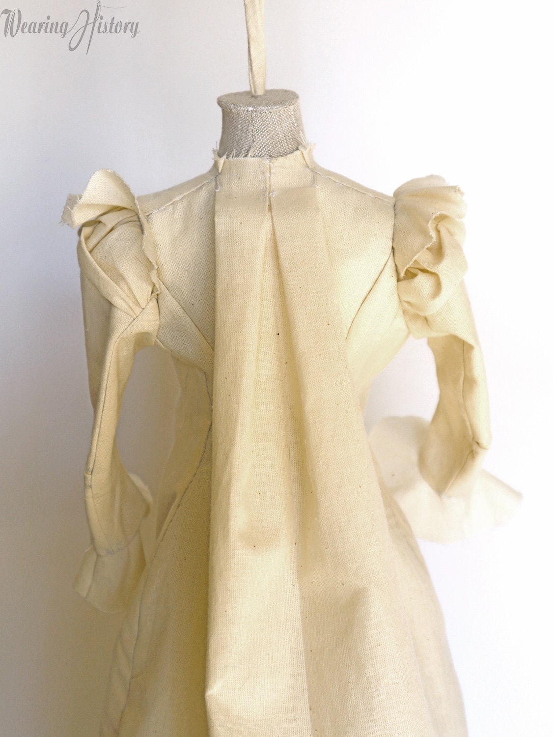 PRINTED PATTERN- 1890s Victorian Dressing Gown- Tea Gown- Wrapper- Bust 37"