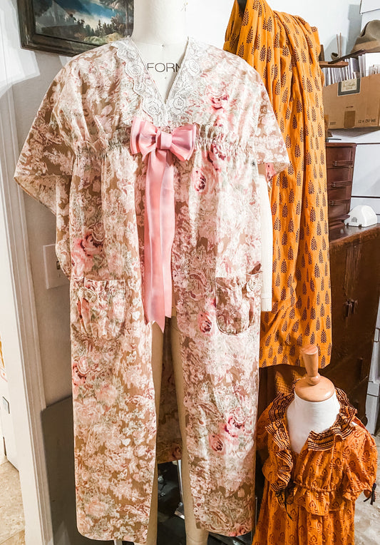 E-PATTERN- Circa 1918 "Datura" Dressing Gown Pattern- Bust 32"-46"