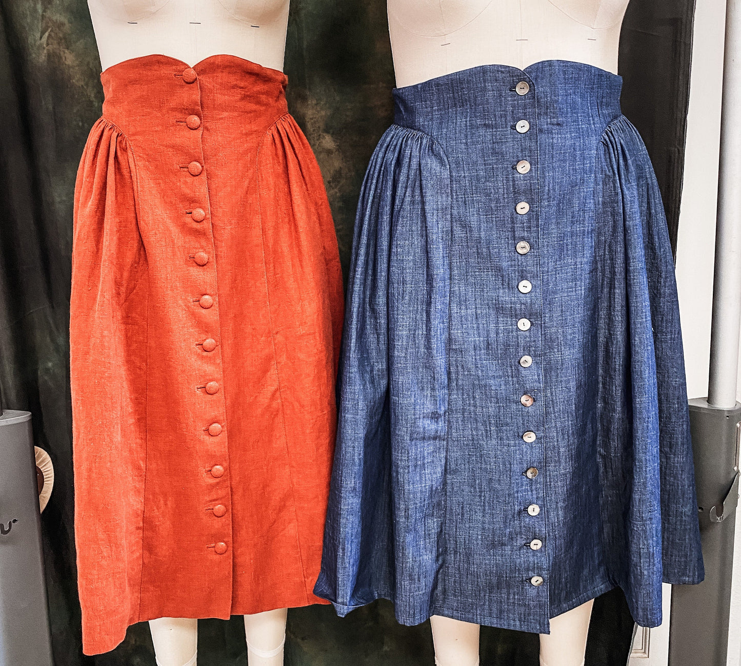 PRINTED PATTERN- 1950s "Leslie" Skirt in Misses or Extended Size- Waist 26"-48"