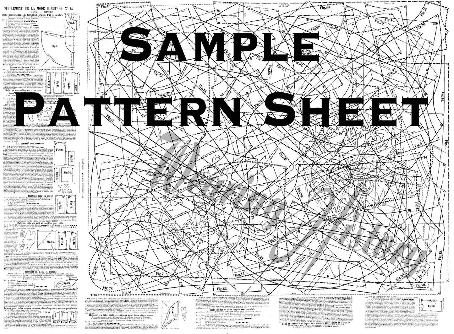 E-Pattern & E-Book- 1898 May 1st No 18 Issue of La Mode Illustree- INCLUDES PATTERNS- Victorian Fashion Sewing Magazine