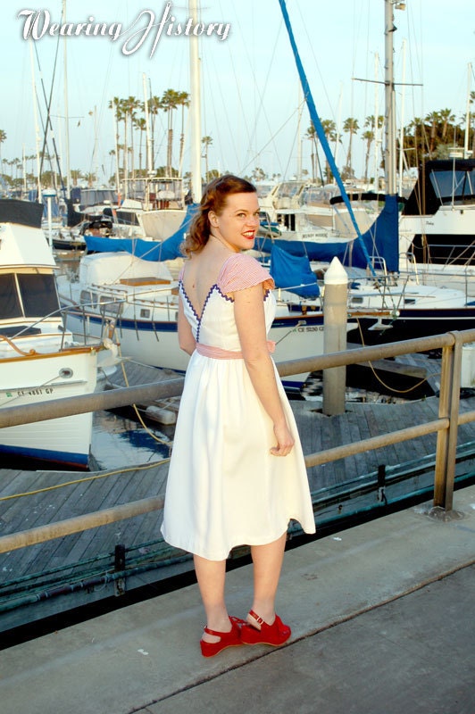 E-PATTERN- Palisades 1940s Wrap Dress Pattern- Bust 30"-40"