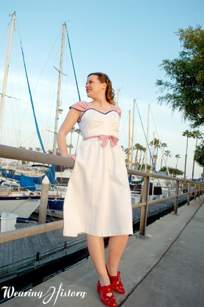 E-PATTERN- Palisades 1940s Wrap Dress Pattern- Bust 30"-40"