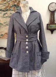 E-Pattern-  1910s Suit- Circa 1916- Jacket & Skirt- Bust 34"-46", Waist 24"-36"