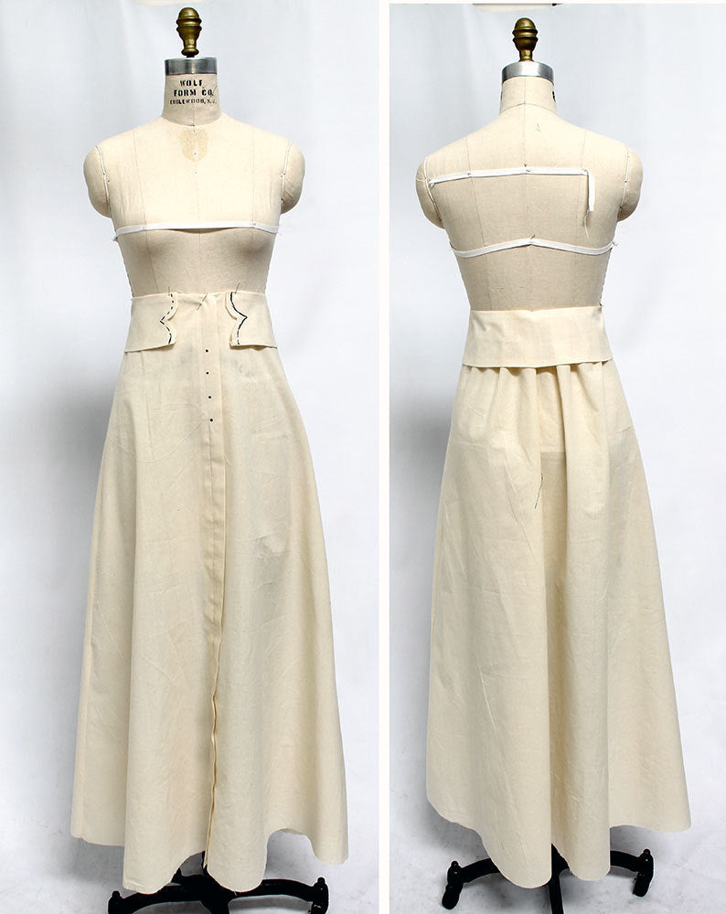 E-Pattern- 1910s Suit- Circa 1916- Jacket & Skirt- Bust 34"-46", Waist 24"-36"