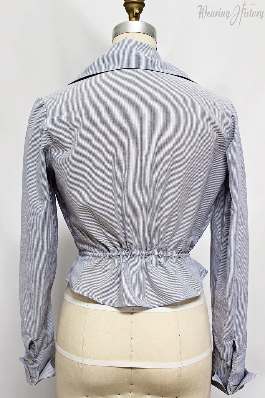 E-Pattern- Elsie- 1910s WWI Era Blouse - Bust 32"-48"