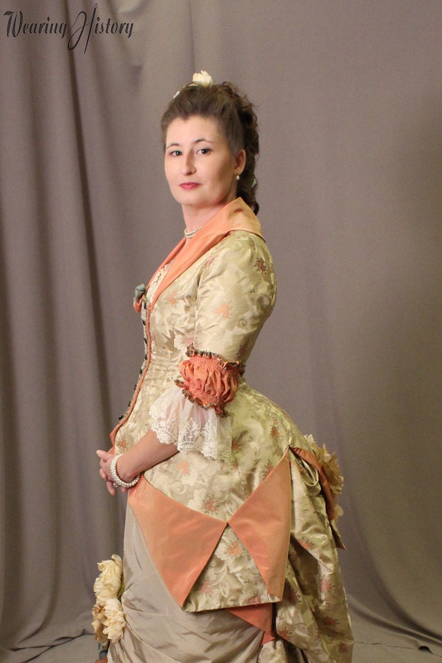 E-Pattern- 1879 Victorian Dinner Bodice- Bust 34"