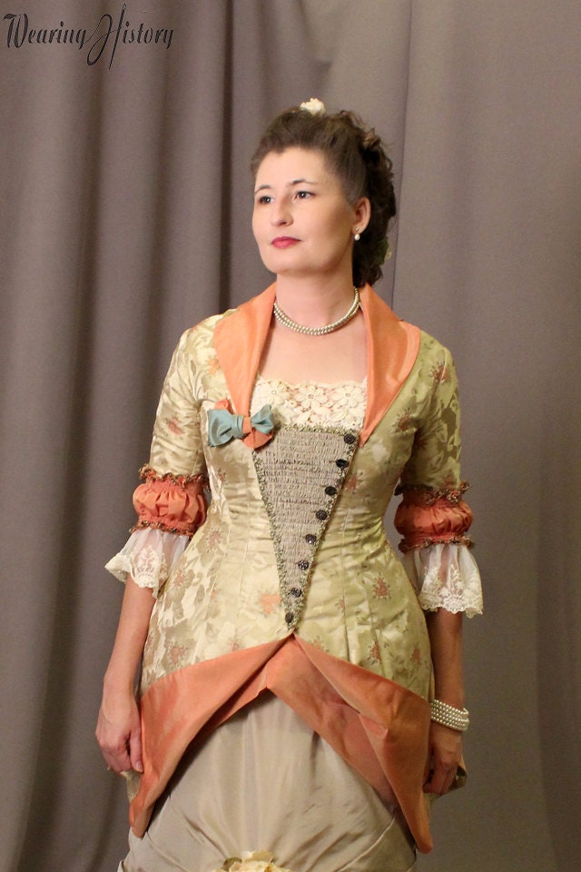 E-Pattern- 1879 Victorian Dinner Bodice- Bust 34"
