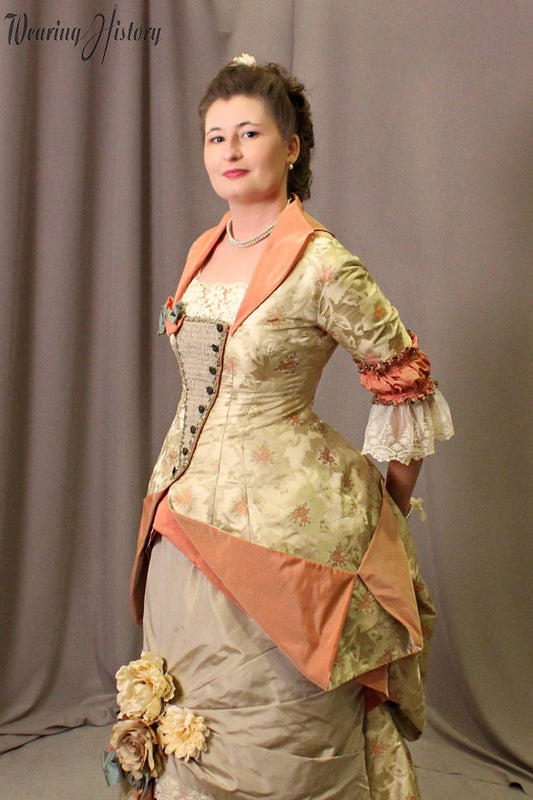 E-Pattern- 1879 Victorian Dinner Bodice- Bust 34"