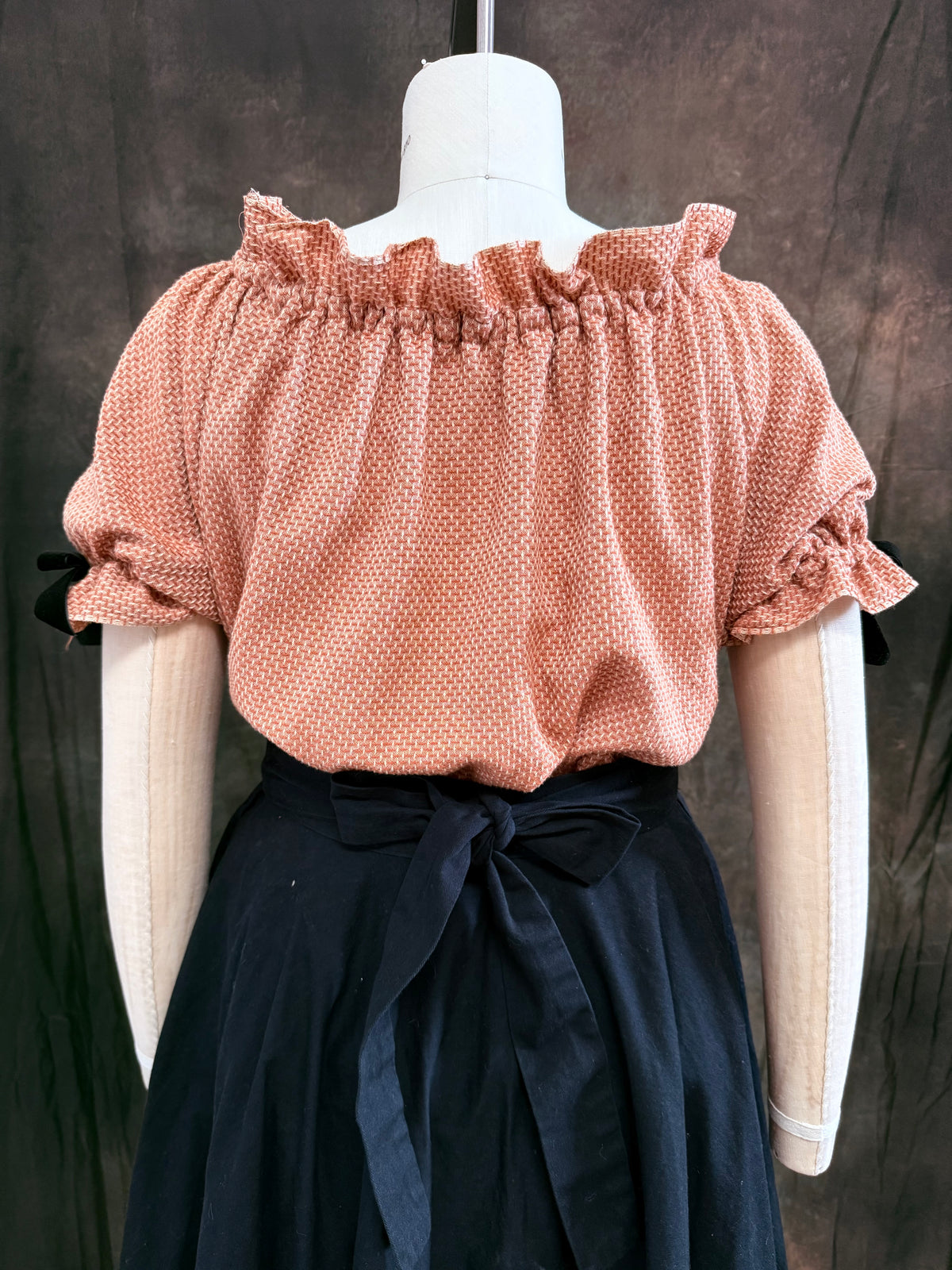 PRINTED PATTERN- 1950s Gathered Blouse