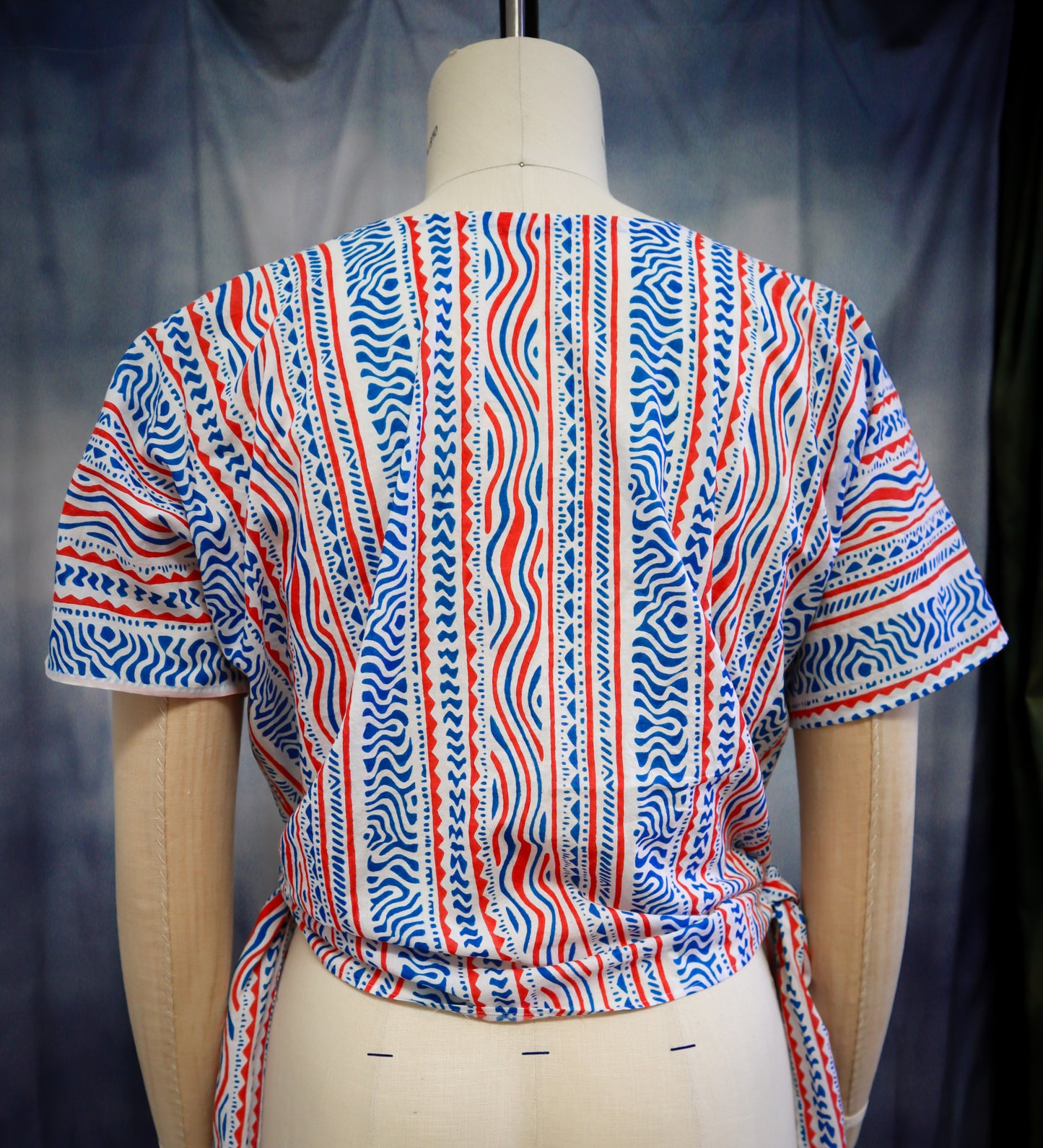 PRINTED PATTERN- Circa 1920 Side-Tied Blouse - 34"-44" Bust