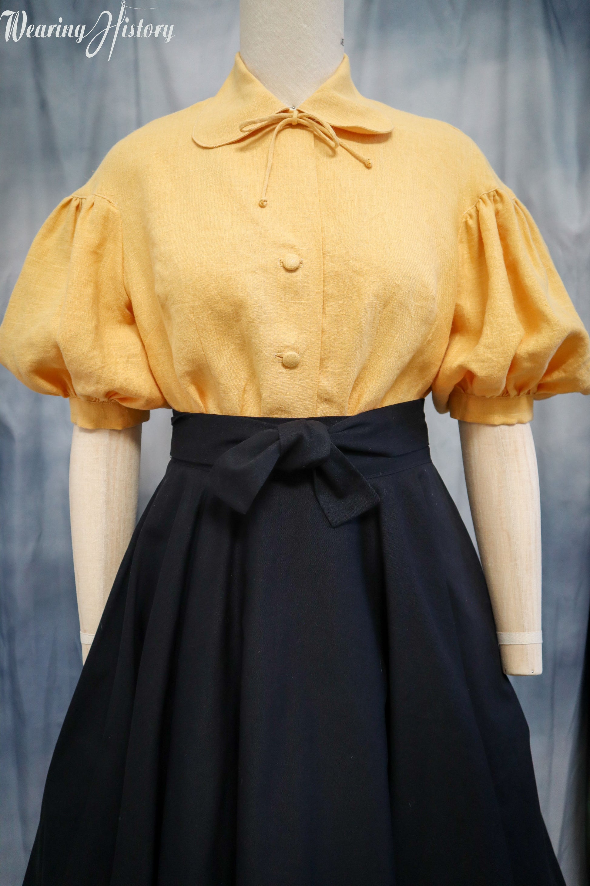 50s Circle Skirt Dress With Sleeves E-PATTERN- Early 1950's Merry