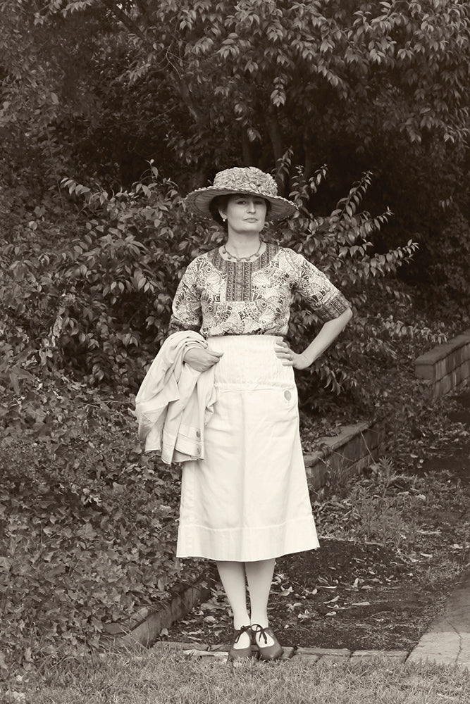 E-Pattern- Circa 1911 Ladies' Blouse to Be Worn Over a Guimpe- Size 32-44" Bust