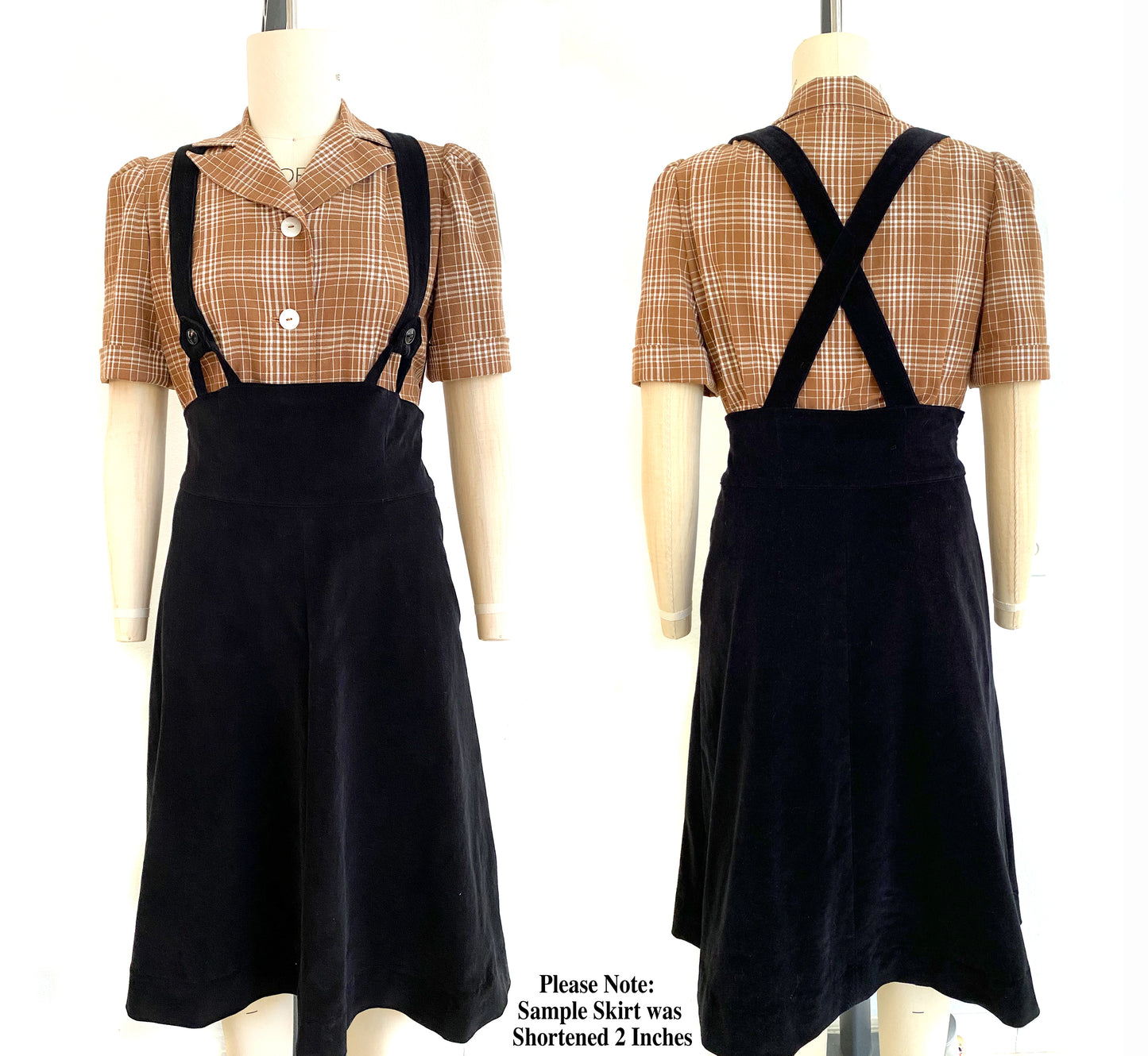 PRINTED PATTERN- Early 1940s Blouse, Suspender Skirt, & Jacket