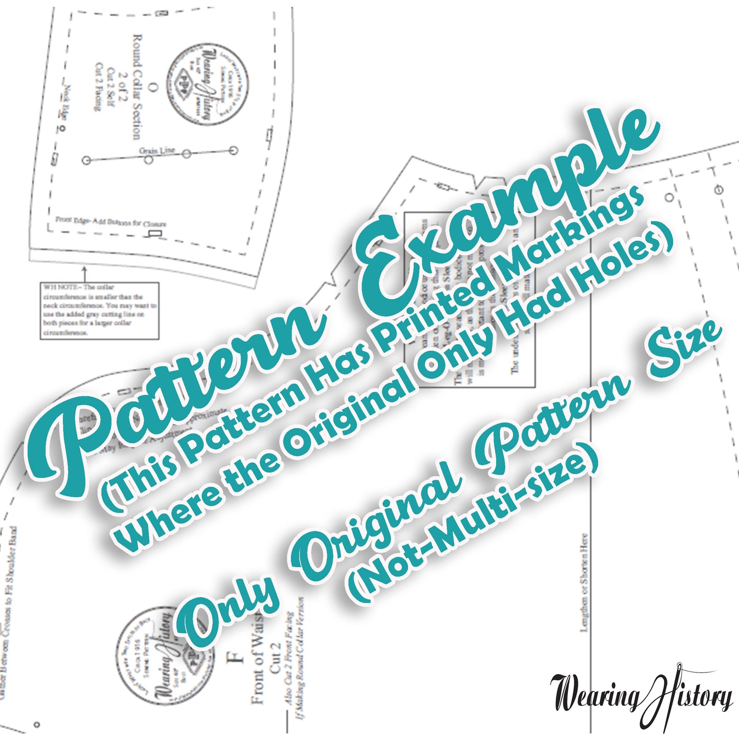 PRINTED PATTERN- Circa 1916 Tailored Waist with Two Backs- Size 40" Bust