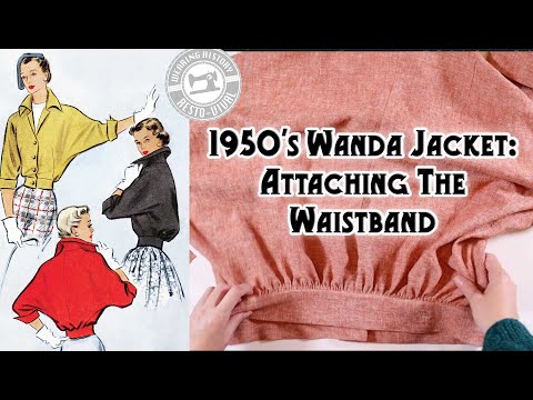PRINTED PATTERN- 1950s Wanda Dolman Jacket Pattern- Sizes 30-46 Bus –  Wearing History