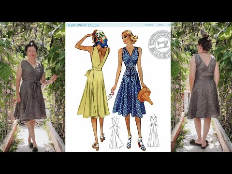 1930s shop wrap dress