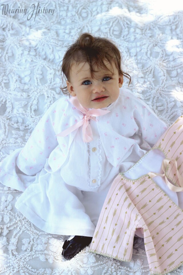 E-Pattern- 1930s Baby Layette-  Dress Slip Jacket