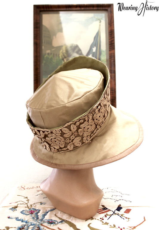 E-PATTERN Early 1920s Hat Pattern- Size 22.5-23" Head