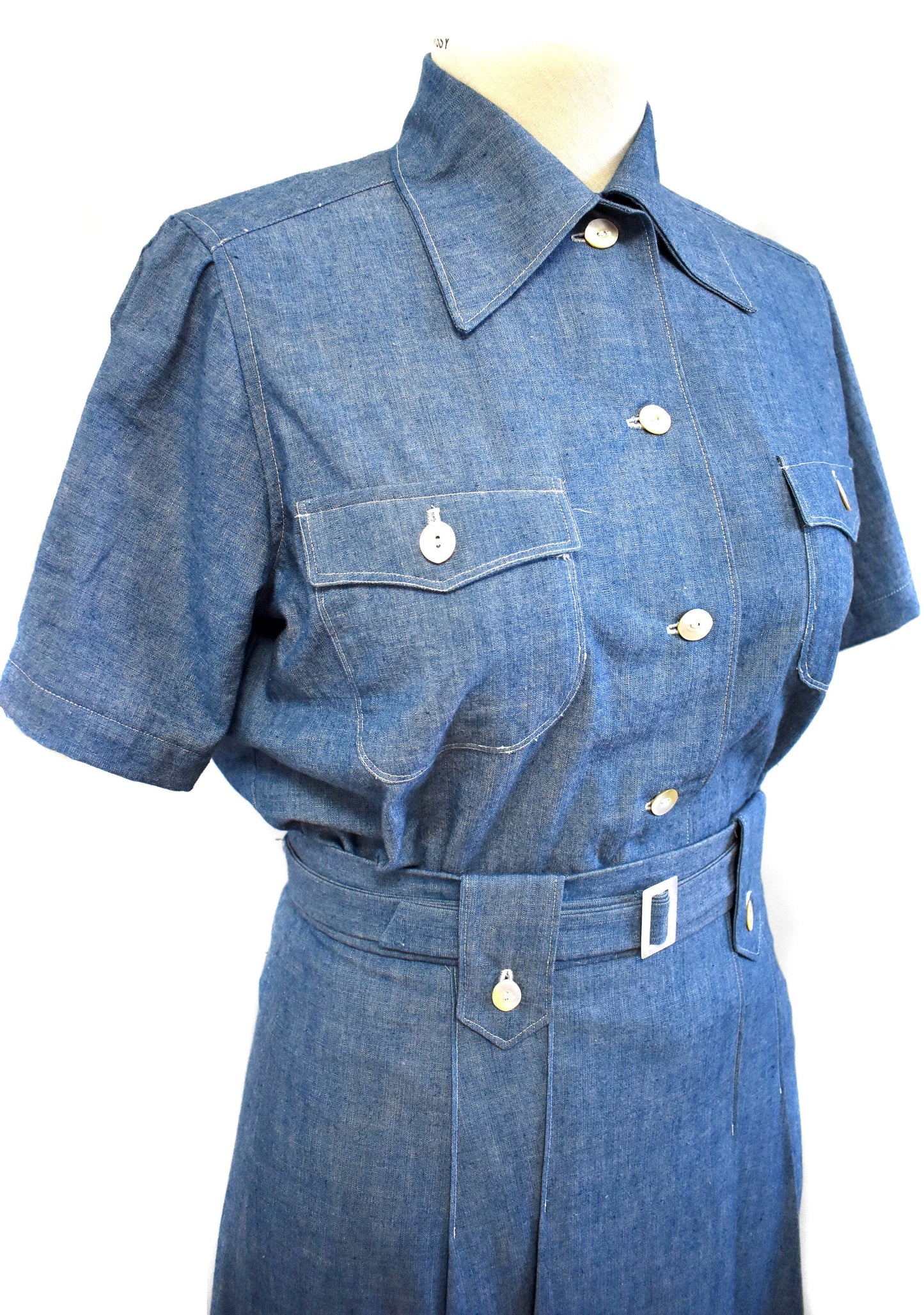 E-PATTERN- Early 1940s Montana Blouse & Skirt Pattern- Bust 30-42"