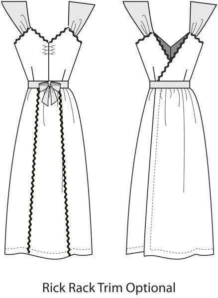 PRINTED PATTERN- Palisades- 1940s Wrap Dress Pattern- Bust 30"-40"