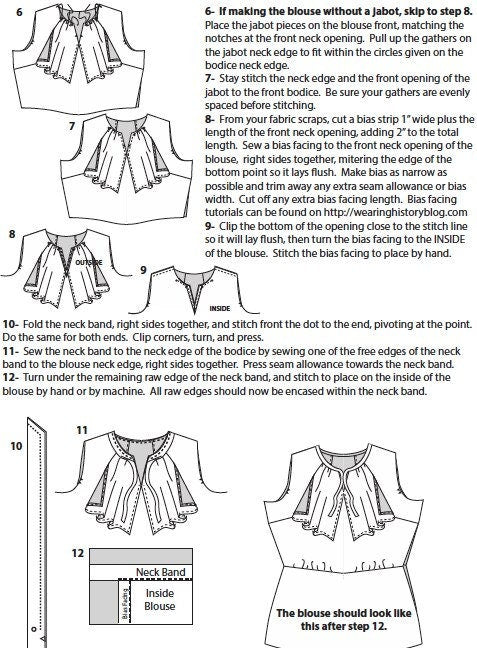 PRINTED PATTERN- NANETTE - Mid 1930's Blouse Pattern- 30"-42" Bust